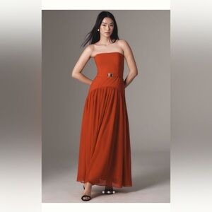 Hutch • Strapless Drop-Waist Maxi Dress